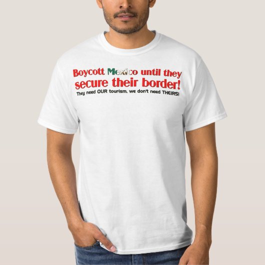 Boycott Mexico T-shirt (Voorkant)