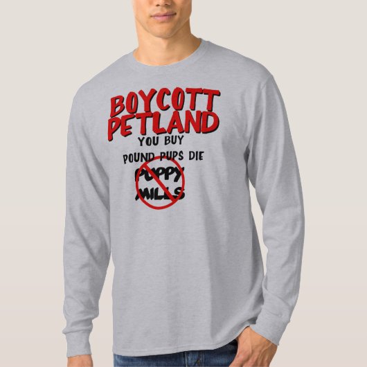Boycott Petland T-shirt (Voorkant)