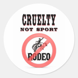 Boycott Rodeo Ronde Sticker