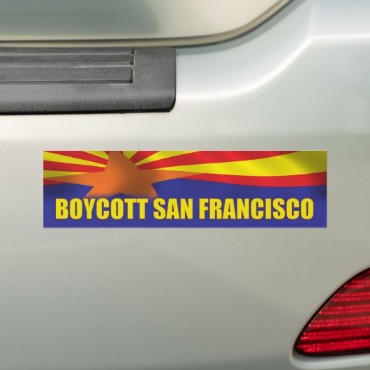 Boycott San Francisco - Support Arizona Bumpersticker (Op auto)