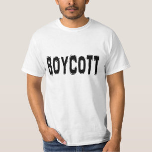 Boycott. T-shirt