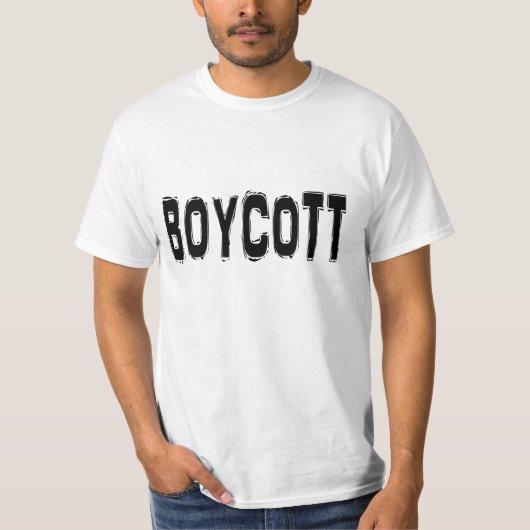 Boycott. T-shirt (Voorkant)
