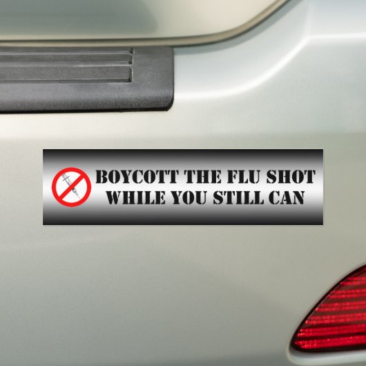 Boycott the Flu Shot Bumpersticker (Op auto)