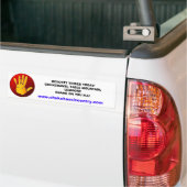 BOYCOTT TRIBES VANDAAG!CHUKCHANSI, ... BUMPERSTICKER (Op Truck)