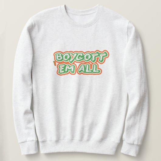 Boycott ze allemaal | Desi Patriotic India Strong Trui (Design voorkant)