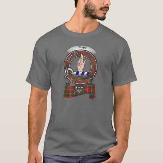 Boyd Clan Badge Adult T-shirt (Voorkant)
