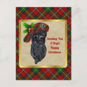 Boyd Clan Badge & Tartan Kerstmis Briefkaart (Voorkant)