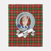 Boyd Clan Badge Tartan Pset Fleece Deken (Voorkant)