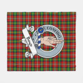 Boyd Clan Badge Tartan Pset Fleece Deken (Voorkant (Horizontaal))