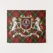 Boyd Clan Badge & Tartan Wandkleed (Voorkant (horizontaal))
