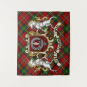 Boyd Clan Badge & Tartan Wandkleed (Voorkant)