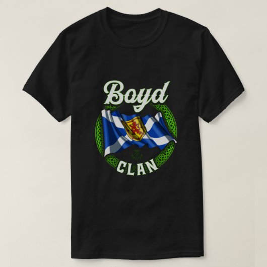 Boyd Clan Scottish Last Name Scotland Flag Classic T-shirt (Design voorkant)