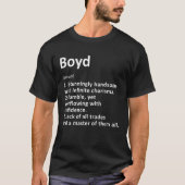 Boyd Definition Personalised Name Funny Birthday G T-shirt (Voorkant)