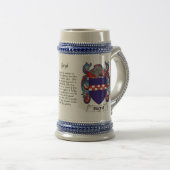 Boyd familie Crest Stein Bierpul (Voorkant rechts)
