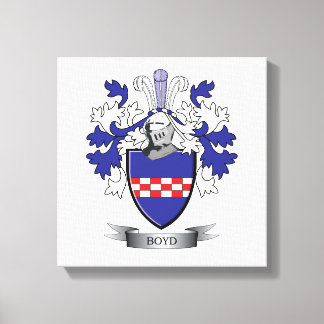 Boyd Family Crest Coat of arms Canvas Afdruk