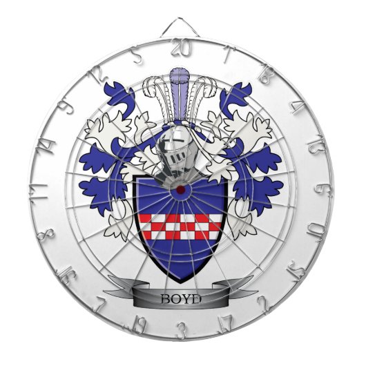 Boyd Family Crest Coat of Arms Dartbord (Voorkant)