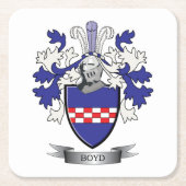 Boyd Family Crest Coat of Arms Kartonnen Onderzetters (Voorkant)
