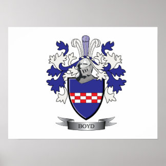 Boyd Family Crest Coat of arms Poster