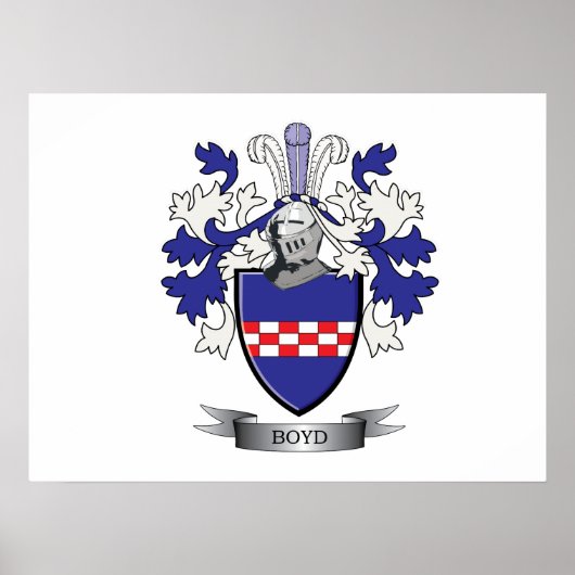 Boyd Family Crest Coat of arms Poster (Voorkant)