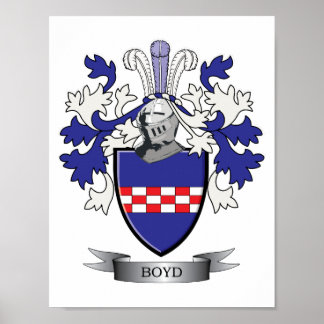 Boyd Family Crest Coat of arms Poster