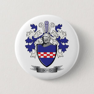 Boyd Family Crest Coat of Arms Ronde Button 5,7 Cm