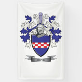 Boyd Family Crest Coat of Arms Spandoek (Verticaal)