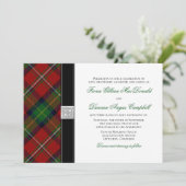 Boyd Tartan Scottish Celtic Wedding Invitation Kaart (Staand voorkant)