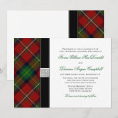 Boyd Tartan Scottish Celtic Wedding Invitation Kaart (Voorkant / Achterkant)