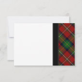 Boyd Tartan Scottish Celtic Wedding RSVP Antwoord Kaart (Achterkant)
