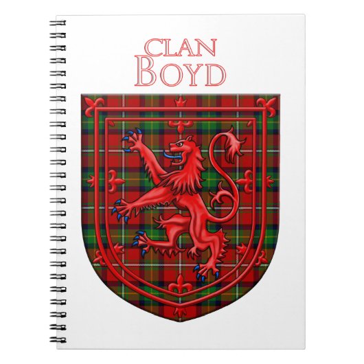Boyd Tartan Scottish Play Lion Rampant Notitieboek (Voorkant)