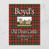 Boyd's Old Dean Castle Coffee Co. Briefkaart (Voorkant)