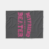 Boyfriend Beater Funny Design 507eaff4f4b81bf657ea Fleece Deken (Voorkant (Horizontaal))