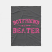 Boyfriend Beater Funny Design 507eaff4f4b81bf657ea Fleece Deken (Voorkant)