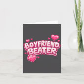 Boyfriend Beater Funny Tee  Kaart (Voorkant)