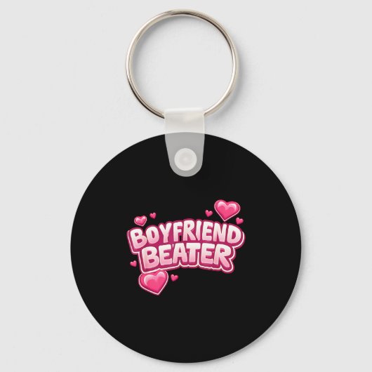 Boyfriend Beater Funny Tee Sleutelhanger (Voorkant)