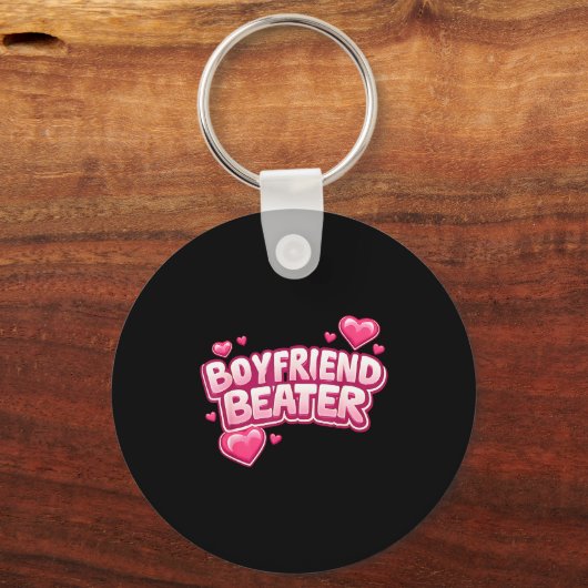 Boyfriend Beater Funny Tee  Sleutelhanger (Voorkant)