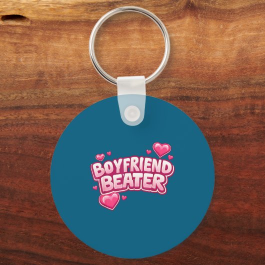Boyfriend Beater Funny Tee  Sleutelhanger (Voorkant)