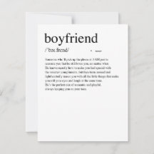 Boyfriend Definition Valentijnsdag Kaart
