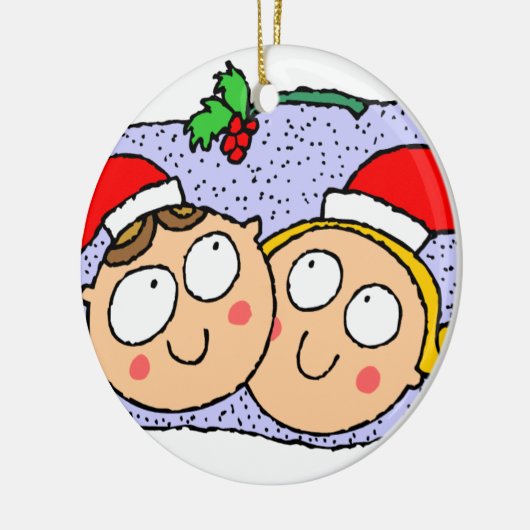 BOYFRIEND EN VRIENDIN KERAMISCH ORNAMENT (Links)