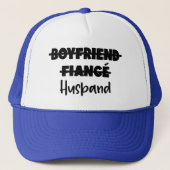 Boyfriend Fiance Husband Wedding Party Trucker Pet (Voorkant)