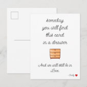 Boyfriend Gift Kaart voor hem Jubileum Love Kaart (Voorkant / Achterkant)