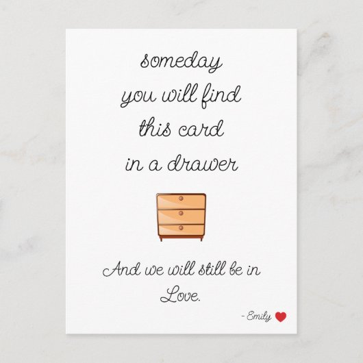 Boyfriend Gift Kaart voor hem Jubileum Love Kaart (Voorkant)