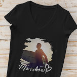 Boyfriend Grunge hart eenvoudig modern cool foto T-shirt<br><div class="desc">Dit eenvoudige en moderne ontwerp is samengesteld uit moderne eenvoudige speelse scripttypografie. Voeg een aangepaste foto toe.</div>