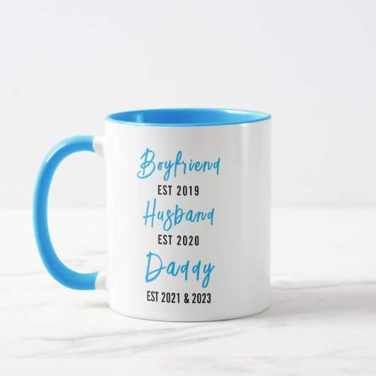 Boyfriend Husband Dad Mug | Personalized Father’s  Mok (Links)