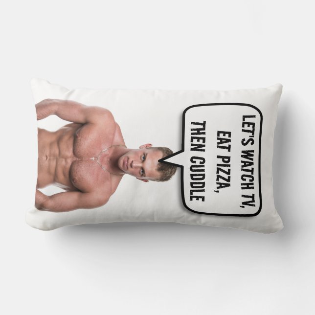 BOYFRIEND PILLOW, CUDDLE EN PIZZA KUSSEN (Voorkant)