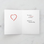 Boyfriend Valentijnsdag hart Feestdagen Kaart (Binnen)