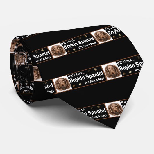 Boykin Spaniel Art Gifts Stropdas (Opgerold)