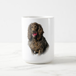 Boykin Spaniel Artistic Sketch Portrait Mug Koffiemok