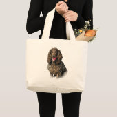 Boykin Spaniel Artistic Sketch Portrait Tote Bag (Voorkant (product))