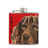 Boykin Spaniel Color Block Heupfles (Voorkant)
